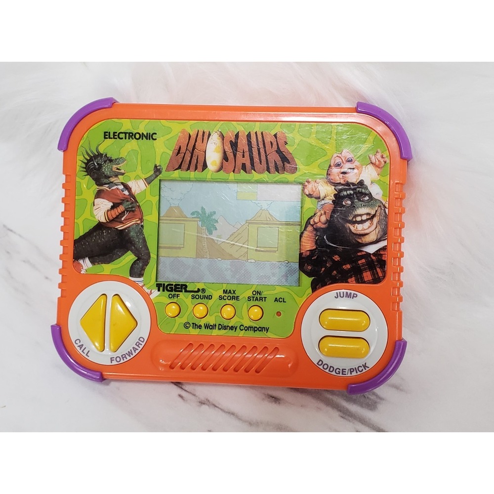 Dinosaurs Tiger Electronics Jim Henson 1990 Handheld LCD Game Tested Works